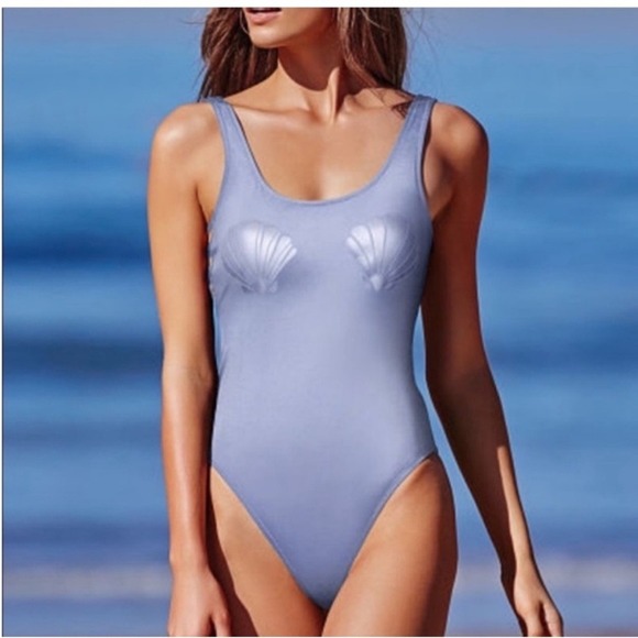 Victoria's Secret Other - Victoria's Secret Light Lavender‎ Shell One-Piece Swimsuit NWT size S